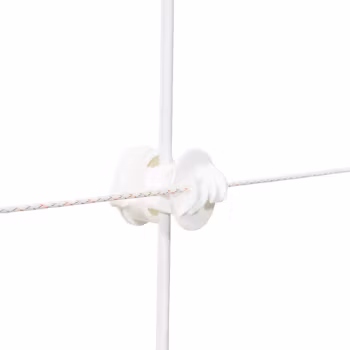 Tilläggsisolator Gallagher vit ø6-14mm, 10-pack