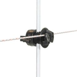 Tilläggsisolator Gallagher svart ø4-10mm, 250-pack