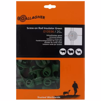 Tilläggsisolator Gallagher grön ø 8,5-13mm, 20-pack