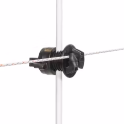 Tilläggsisolator Gallagher svart ø4-10mm, 20-pack