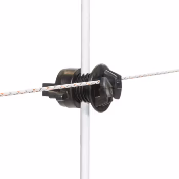 Tilläggsisolator Gallagher svart ø4-10mm, 20-pack