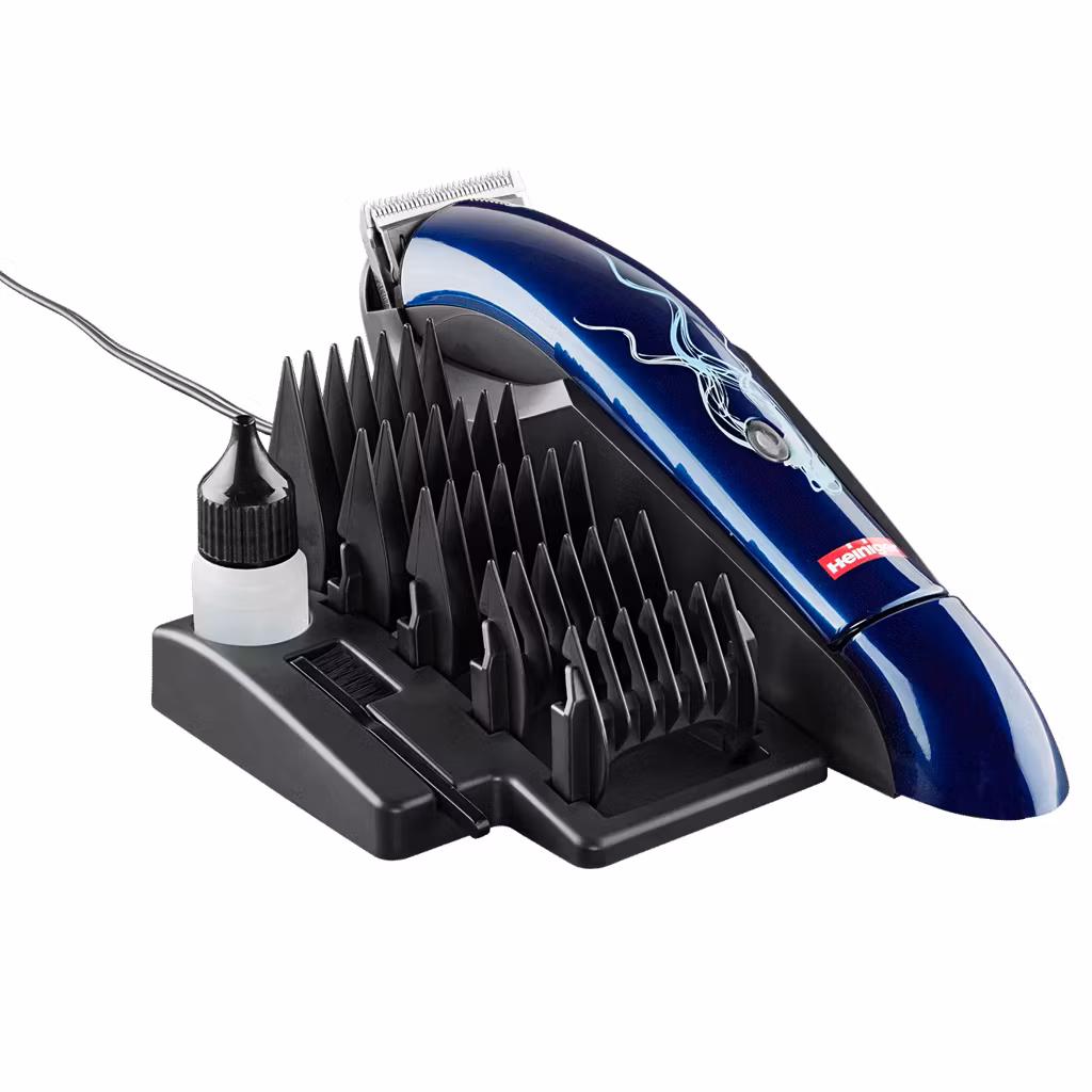 5 snap-on kammar ingår - Klippmaskin Heiniger STYLE MIDI trimmer, Hund | farmab.se