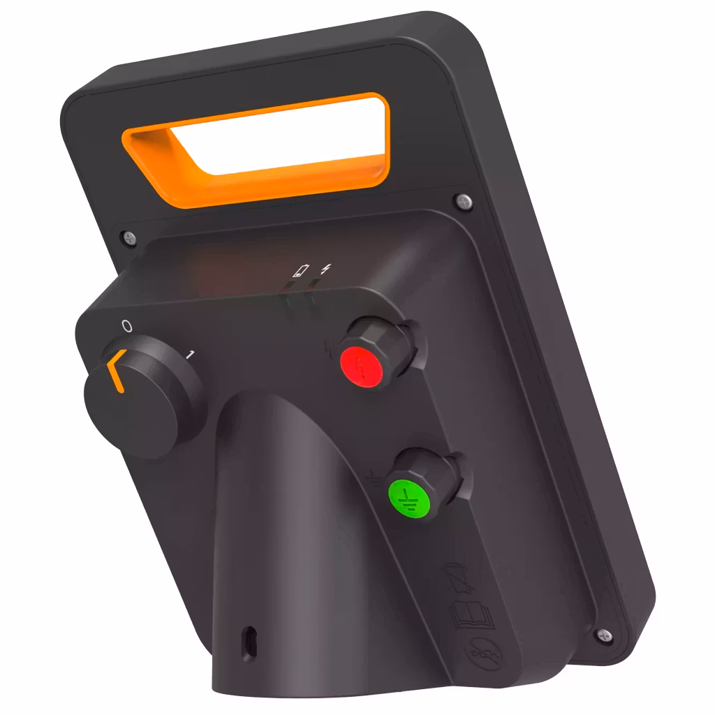 Solcellsaggregat Gallagher S20Li från sidan