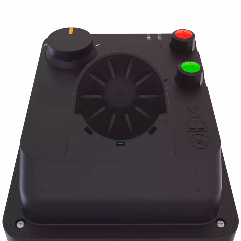 Baksidan - Solcellsaggregat Gallagher S20Li