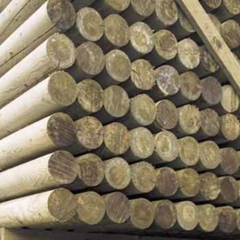 Tryckimpregnerad Trästock utan spets - Fyrås Trä