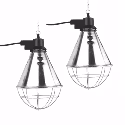 Strålvärmelampa med sparenergikontakt, 2-pack
