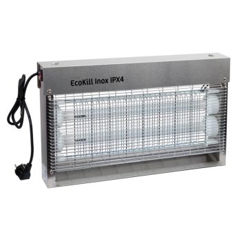Elflugfångare Eco Kill Inox IPX4, 2x15W