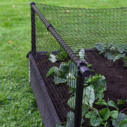 Plast- och näthöjare för odling, Svart