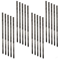 Stjärnprofilstolpe 115cm Svart, 20-pack