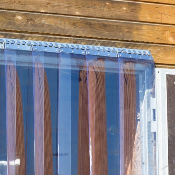 Rostfri Upphängningsskena till Plastridå, 100cm