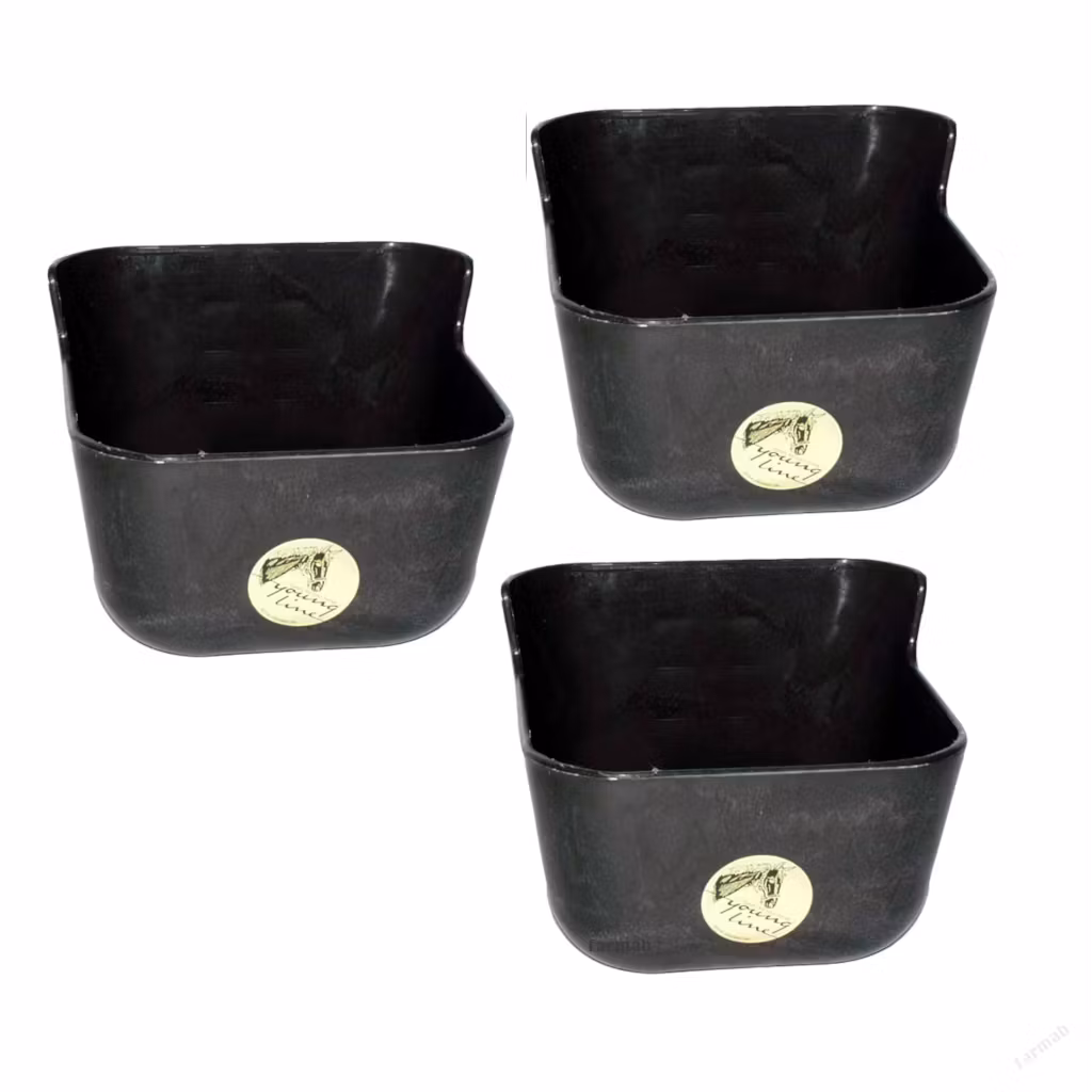 3st Foderkrubba 109 7 liter, Svart