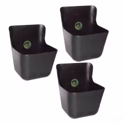 3-pack Foderkrubba 110 - 11,5 liter, Svart