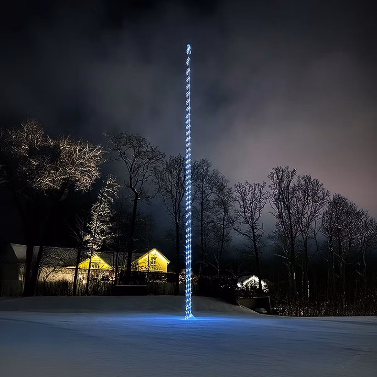 Flaggstångsslinga Glimma – Färgjusterbar LED-belysning för flaggstänger