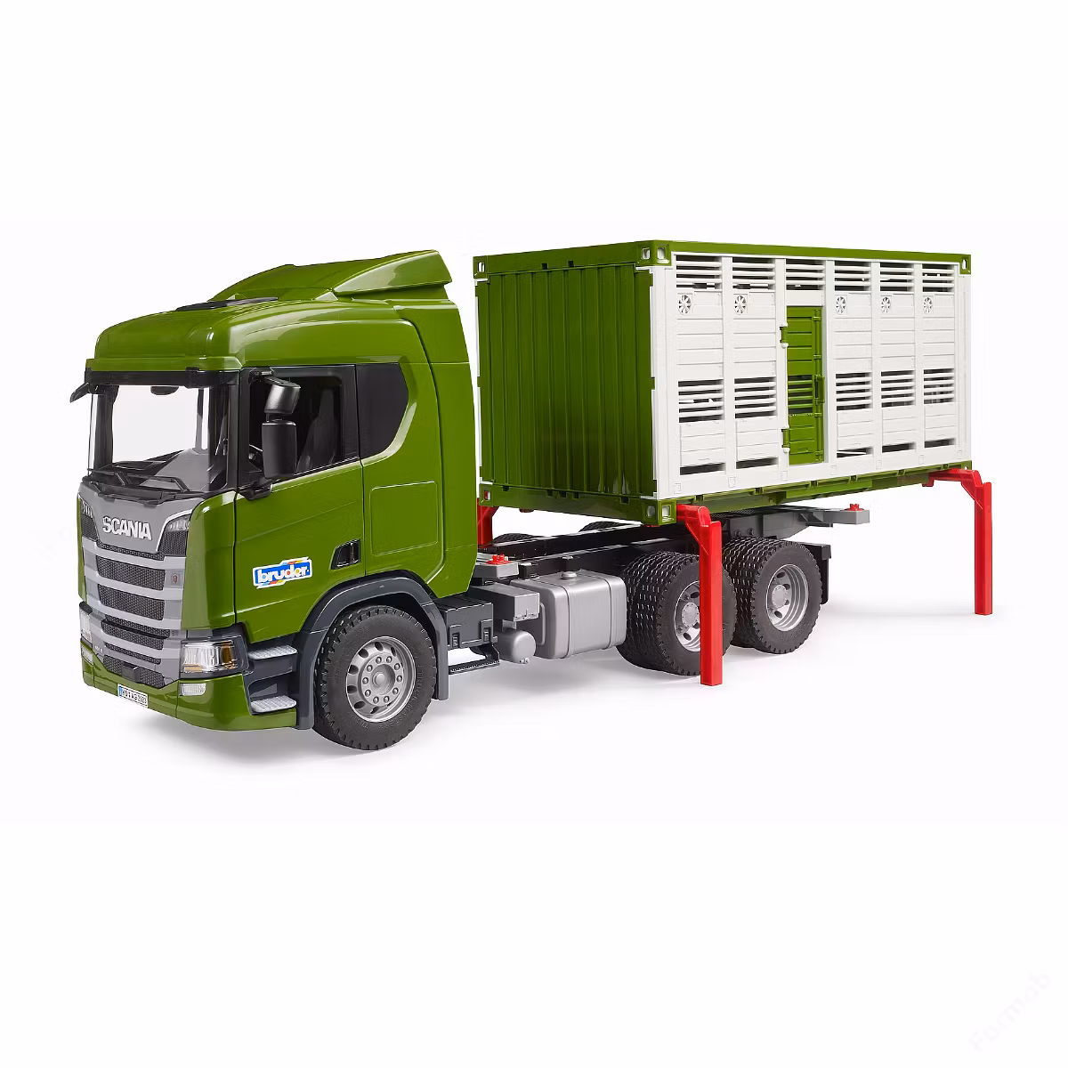 BRUDER Scania Super 560R Djurtransport 1:16