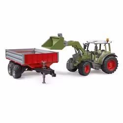 BRUDER Traktor med lastare och tippkärra, Fendt Vario 211 1:16