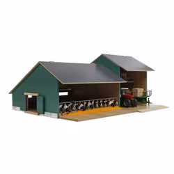 Leksaksstall Kids Globe med maskinhall, 1:32