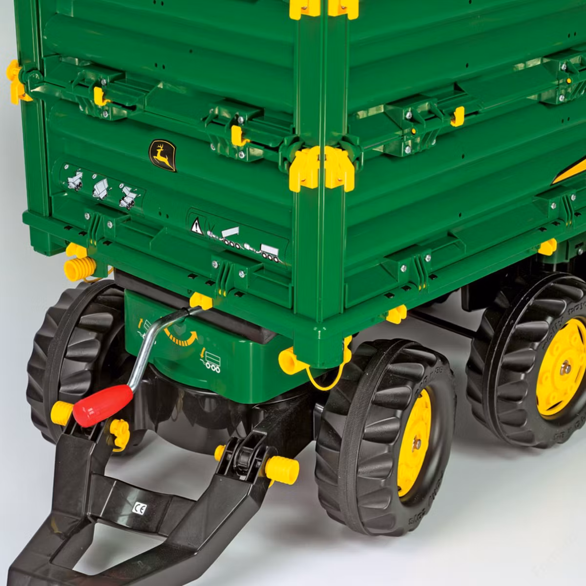 RollyMulti John Deere 3-axlat släp - Tippfunktion med gängad vev