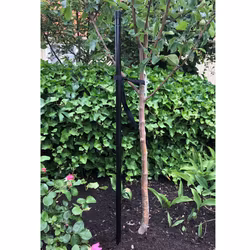 KEBAflexi-garden trädstöd 1200 mm – 1-stolpe svart