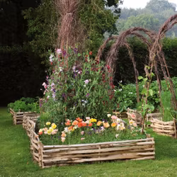 Rabattkant i kastanj 175x30 cm