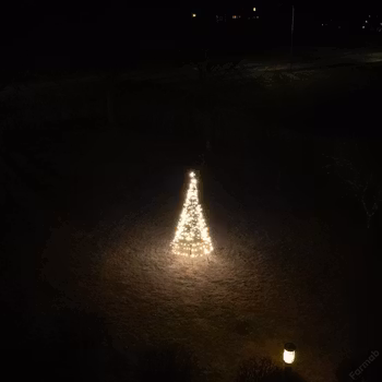 Ljusgran Glimma varmvit, 2 meter