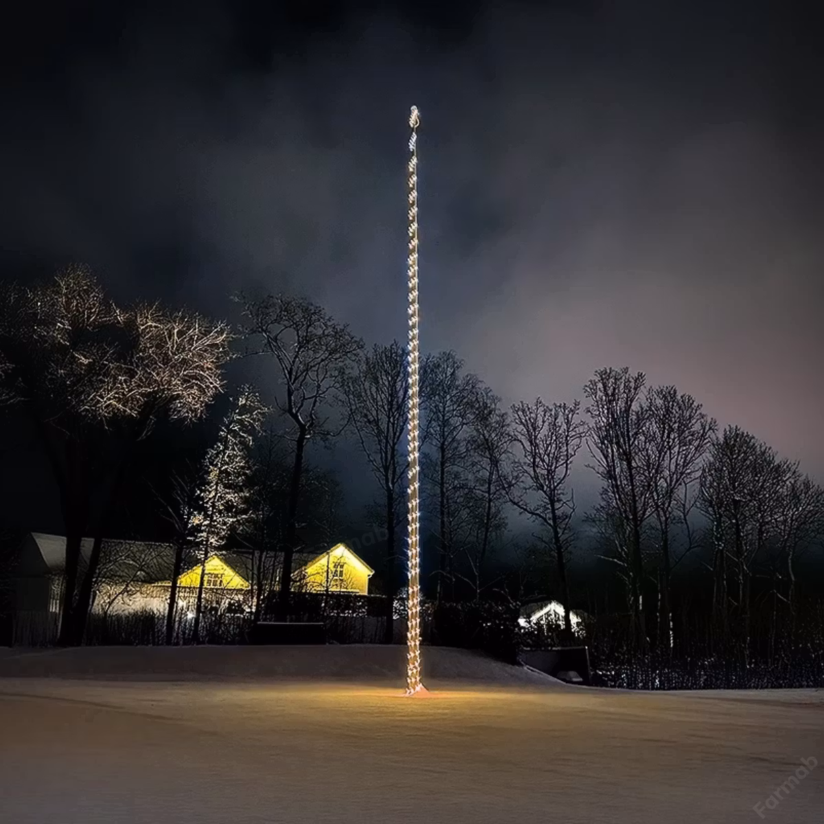 20 meter lång ljusslinga med 400 RGBWW LED-lampor