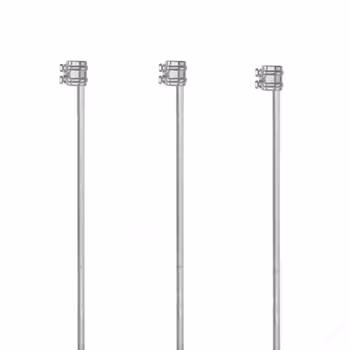 Jordspjut Gallagher 2m inkl. klämma, 3-pack