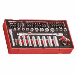 Teng Tools TEA1487 bits- och hylssats 87 delar