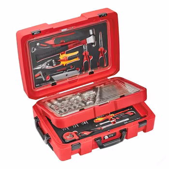 Serviceväska Teng Tools SCE2 med kulhammare, 118 delar