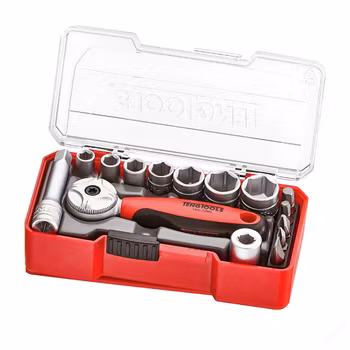 Hylsnyckelsats 1/4 15 delar Teng Tools TJ1415
