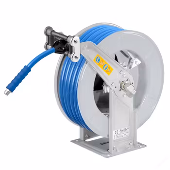 Slangupprullare hetvatten 400 bar - 10 mm slang 15 m