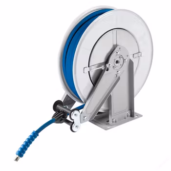 Slangupprullare hetvatten 250 bar - 10 mm slang 15 m
