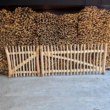 Dubbelgrind i kastanjeträ, 3 m