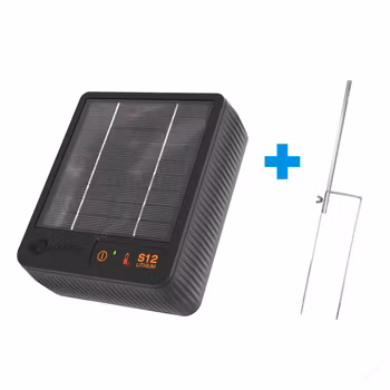 Solpanelsaggregat Gallagher S12 inkl Li batteri + Stativ
