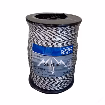 Elrep Foga Starline 5 mm 300 m svart/vit