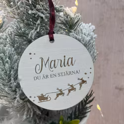 Juldekoration- Du är en stjärna med namn