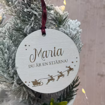 Juldekoration- Du är en stjärna med namn