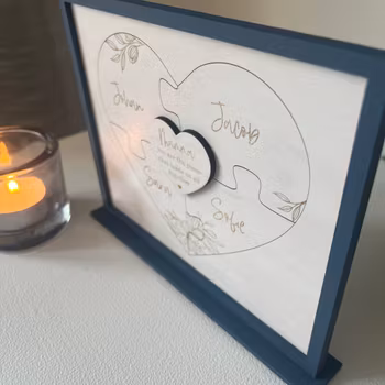 Tavla till mamma- pussel
