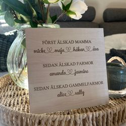 Först älskad mamma- sedan älskad gammelmormor/farmor