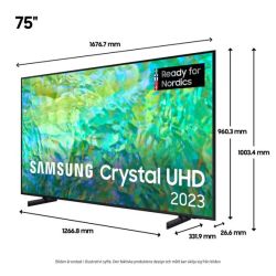Samsung  TU75CU8005KXXC OBS! Säljs endast i butik.