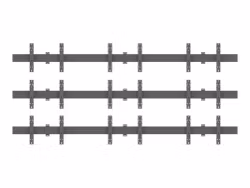 Multibrackets  M Väggstativ PRO MBW3x3u Push In Pop Out Vesa 100x100-400x400 Max 30kg/Skärm Svart