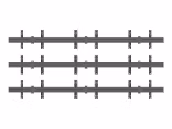 Multibrackets  M Väggstativ PRO MBW3x3u Push In Pop Out Vesa 100x100-400x400 Max 30kg/Skärm Svart