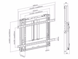 Multibrackets  M Counterbalanced Väggfäste 35-60kg
