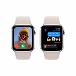 Apple Watch SE (2023) GPS + Cellular 44mm Aluminiumboett med Sportband M/L