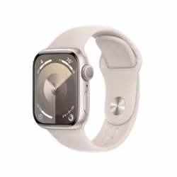 Apple Watch Series 9 GPS 45mm Aluminiumboett med Stormblå Sportband S/M