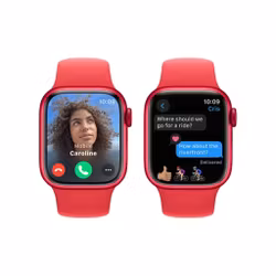 Apple Watch Series 9 GPS 45mm Aluminiumboett med Stormblå Sportband S/M