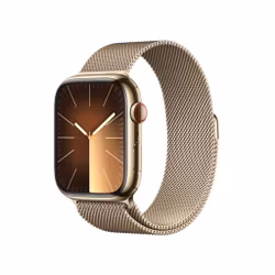 Apple Watch Series 9 GPS + Cellular 41mm Rostfri stålboett med Milaneselänk