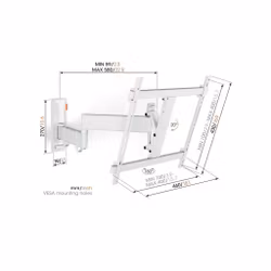 Vogels COMFORT Full Motion TV+ väggfäste TVM3445 (vitt)