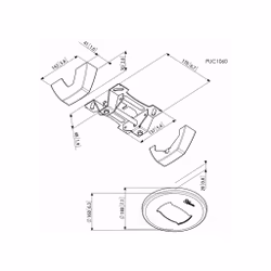 Vogels Pro PUC platt takplatta 1060
