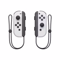 Nintendo Switch OLED gamingkonsol med vita Joy-Con-kontroller