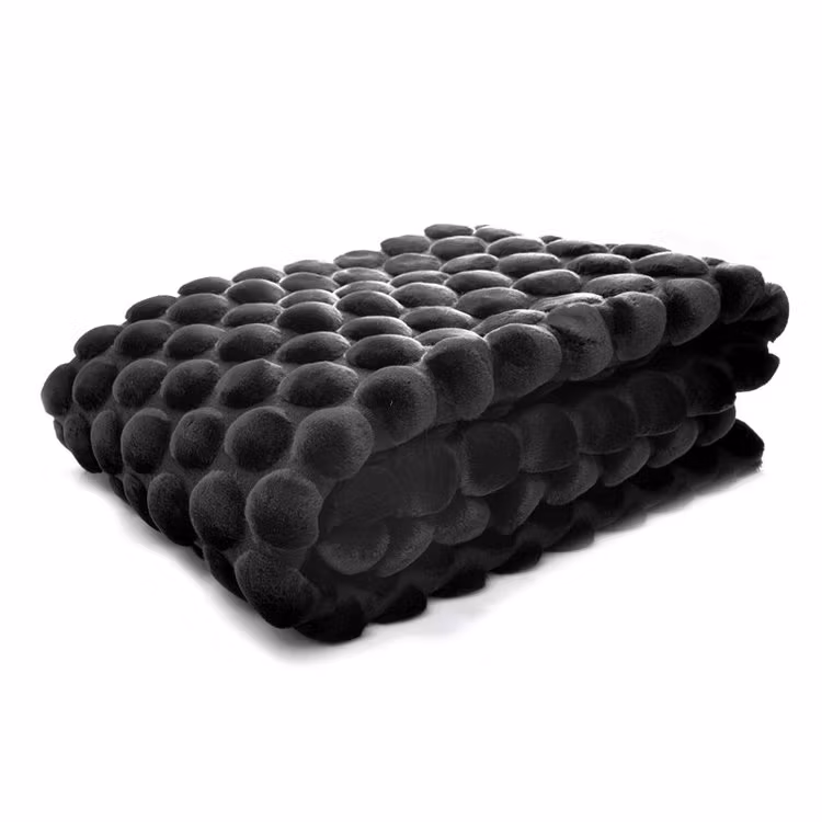 Black Eggeshell Throw 130X170